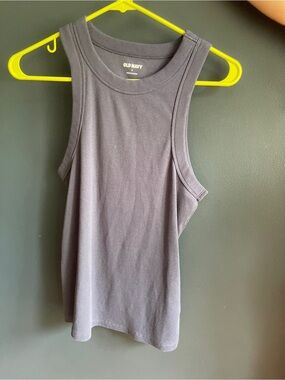 Old Navy Women's Navy Ribbed Tank Top